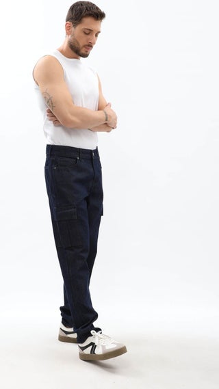 Men's Navy Blue Cargo Pocket Jeans - pzsku/Z38A6DBC2D1B20576F9D5Z/45/_/1730355966/f538c84d-c22c-4d52-ab6c-2eb13e9c3c72