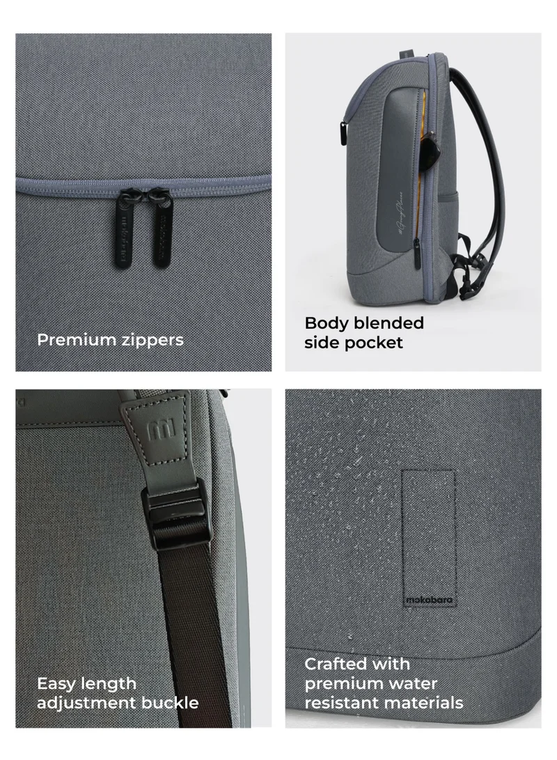 موكوبارا للتجارة ذ.م.م MOKOBARA The Transit Backpack - 20L Capacity, Premium Water-Resistant Polyester Material | Seize The Grey, Grey