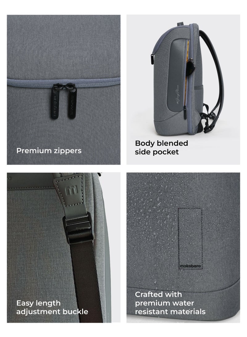 Mokobara MOKOBARA The Transit Backpack - 20L Capacity, Premium Water-Resistant Polyester Material | Seize The Grey, Grey - Image 5