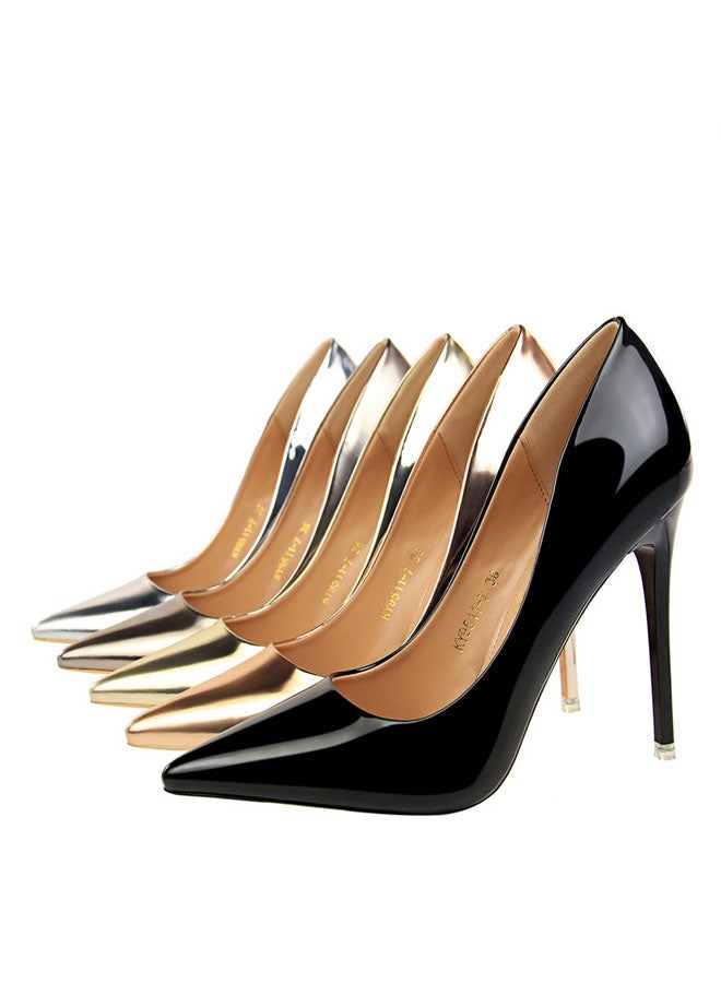 BIGTREE 2024 New Design Metallic heels Shoe Women Pointed Toes High Heel Shoes 10.5cm - Image 4