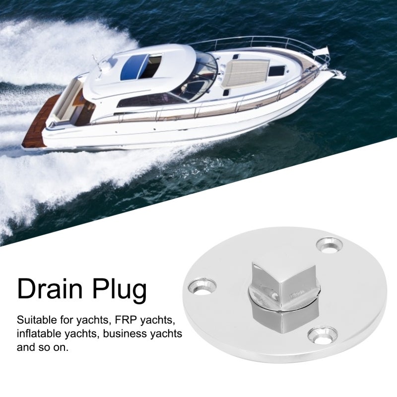 Drain Plug: 316 Stainless Steel - Mirror-Polished Corrosion Resistance Precision Fitting For Yacht Maintenance, FRP Inflatable Business Yachts - Image 3