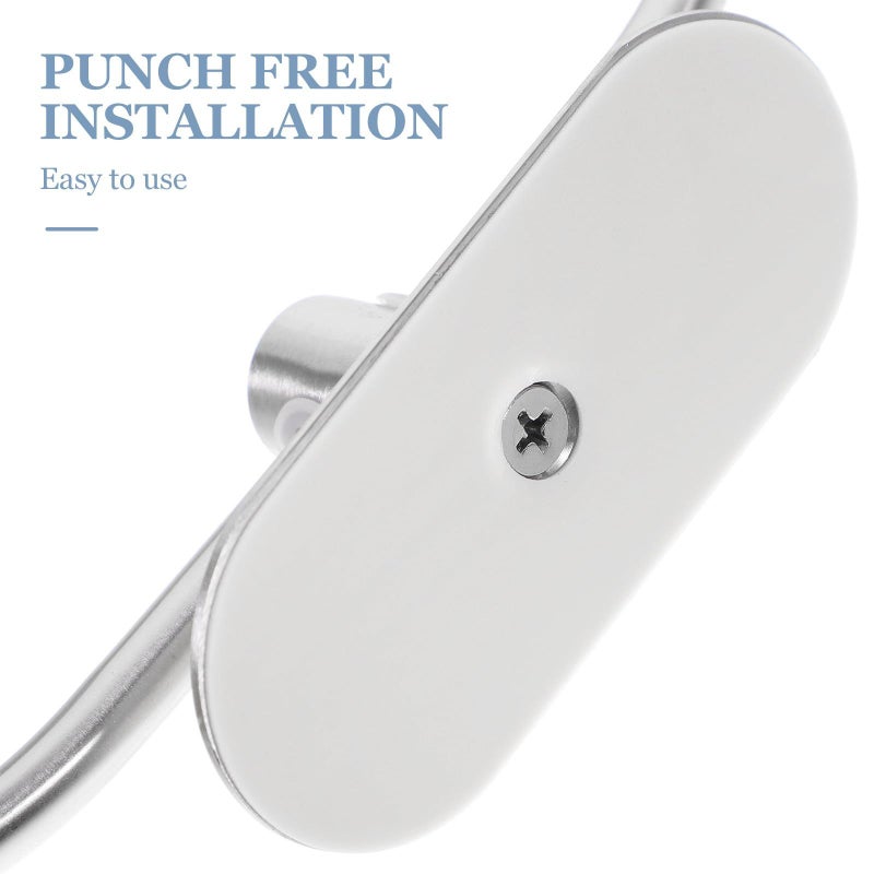 Brushed Stainless Steel Towel Ring And Holder Set Rust Resistant Bathroom Hardware - Image 5