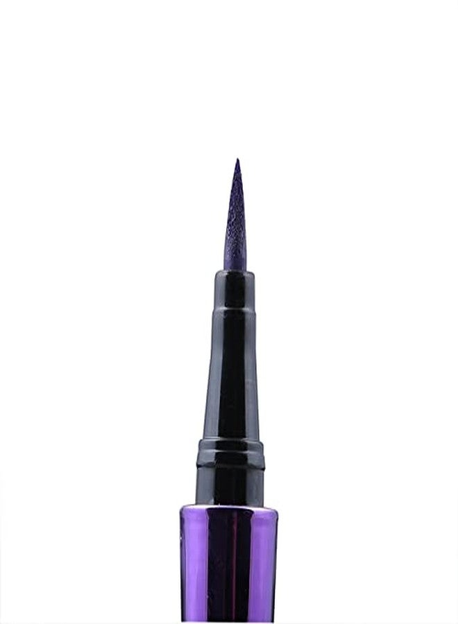 CLAMY Stay On Eyeliner Color Pen 16 hr Long Lasting Waterproof Smudge proof, Unique Soft Texture, 0.8 ml - Voilet - Image 2