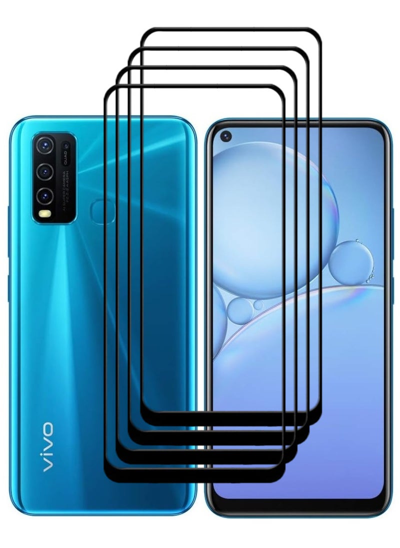 ACLIX 4 Pieces Antistatic ESD Dustproof Premium Quality High Definition Tempered Glass Screen Protector Designed For vivo Y30 - Image 1