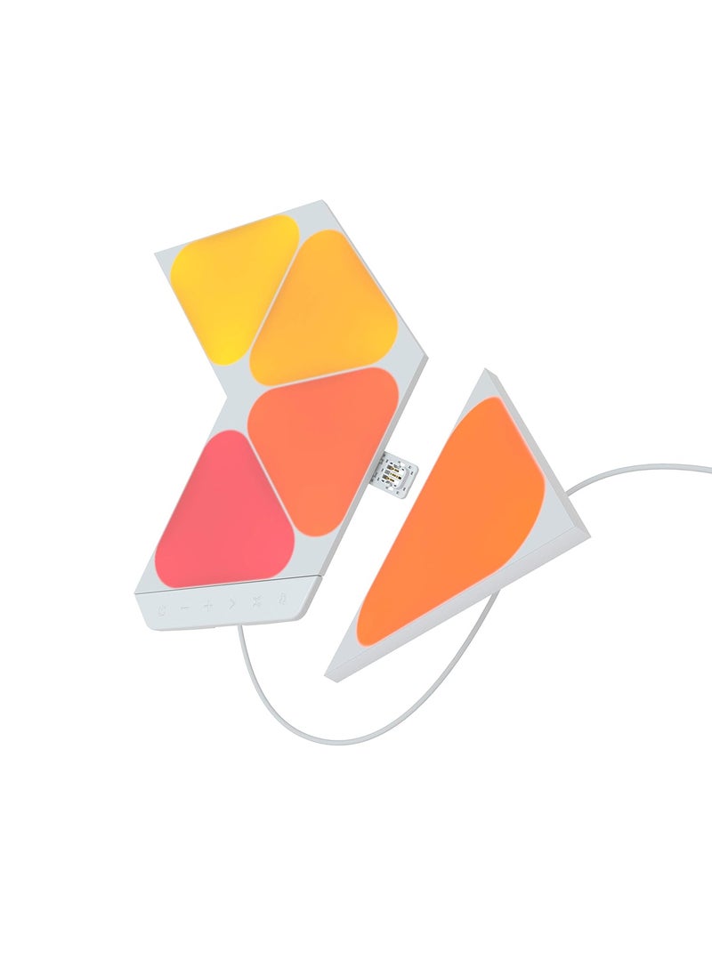 Nanoleaf Nanoleaf Shapes ,Triangles Mini | STK - White | 5 Pack | EU/UK(Polypropylene)  - Image 1