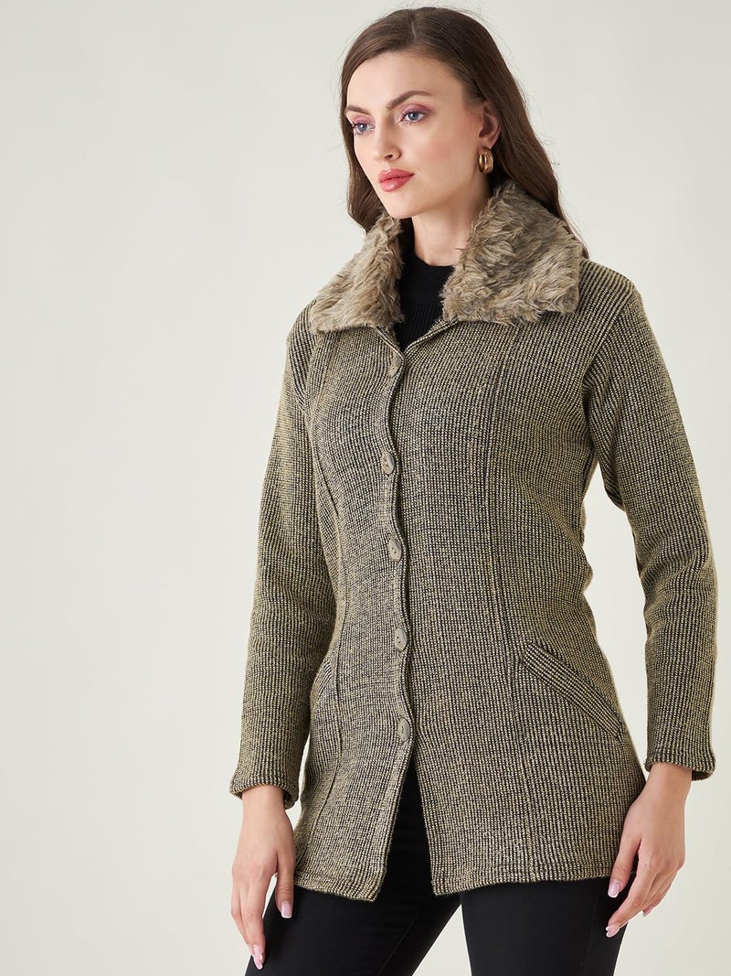 Pivl Women Camel Sweater for Winter - Image 3