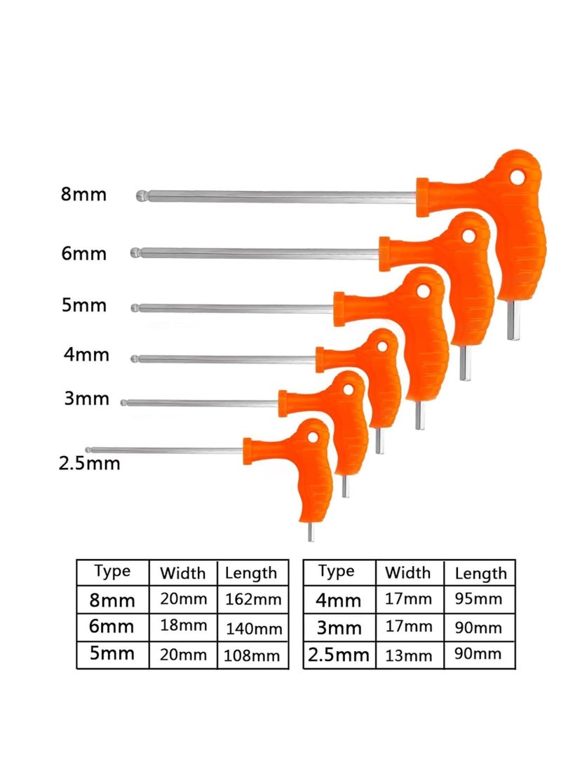 Generic T-shaped double brass hex key kit key-for manual work and maintenance-size 4 mm - one piece - from Rana store  - Image 5