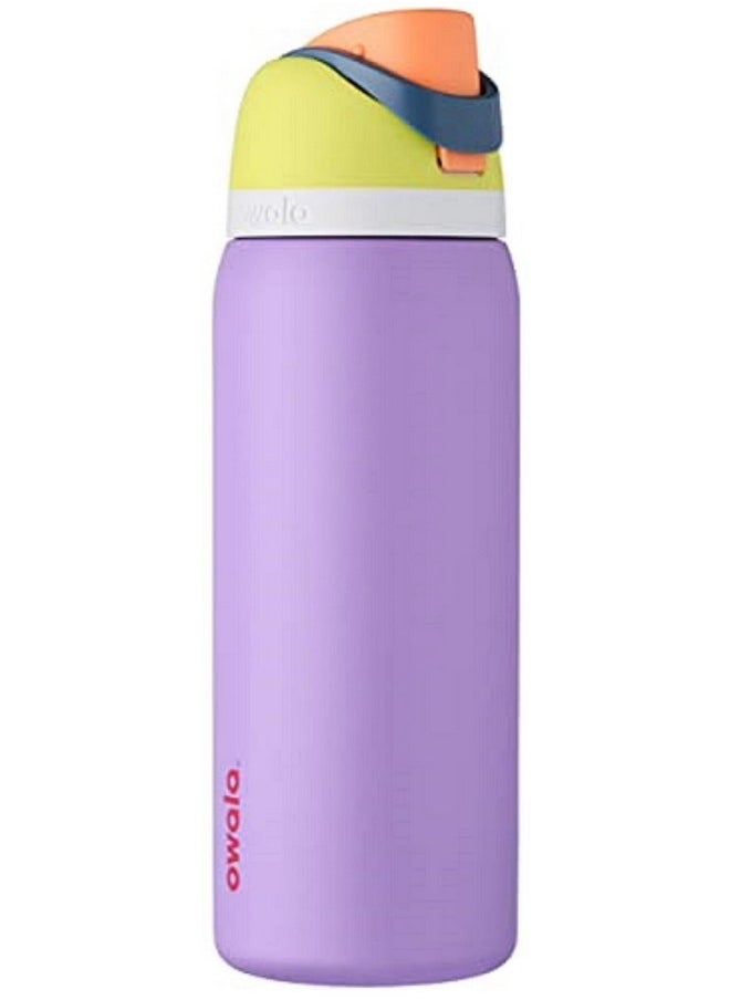 Owala Owala FreeSip Insulated Stainless Steel Water Bottle with Straw, BPA-Free Sports Water Bottle, Great for Travel, 32 Oz, Retro Boardwalk 