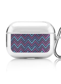 Classic Clear printed Case for Apple AirPods Pro 2nd Generation Thin Transparent Cover [Designed for Apple AirPods Pro 2nd Generation] - Deep Chevron