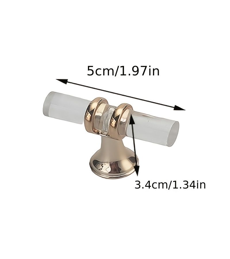 Modern Transparent Plastic Cabinet Handle 4 Pack 3.78inch - Image 5