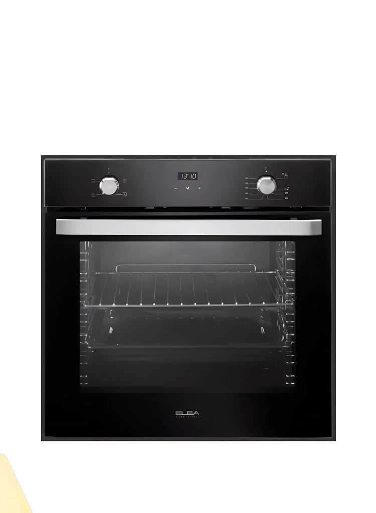 إلبا فرن غاز مدمج مع شواية، 65 لتر، 60 سم، زجاج أسود، EL10XLBFG