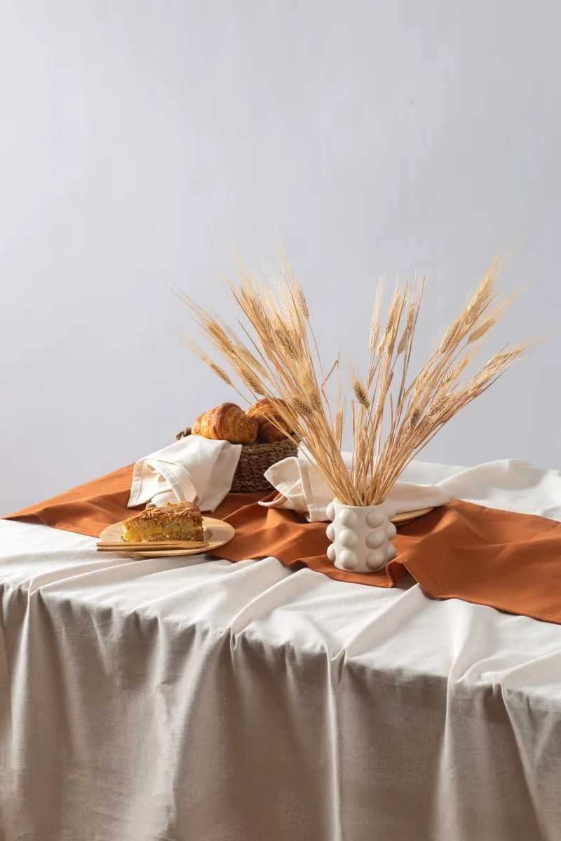Wellstil Texture | Organic Raw Linen Tablecloth 160 x 300 cm