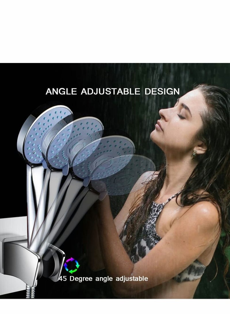 Y&D Shower Head Holder, Adhesive Handheld Holder No Drilling Wall Mount Bracket for Home Bathroom No-Damage  - Image 3