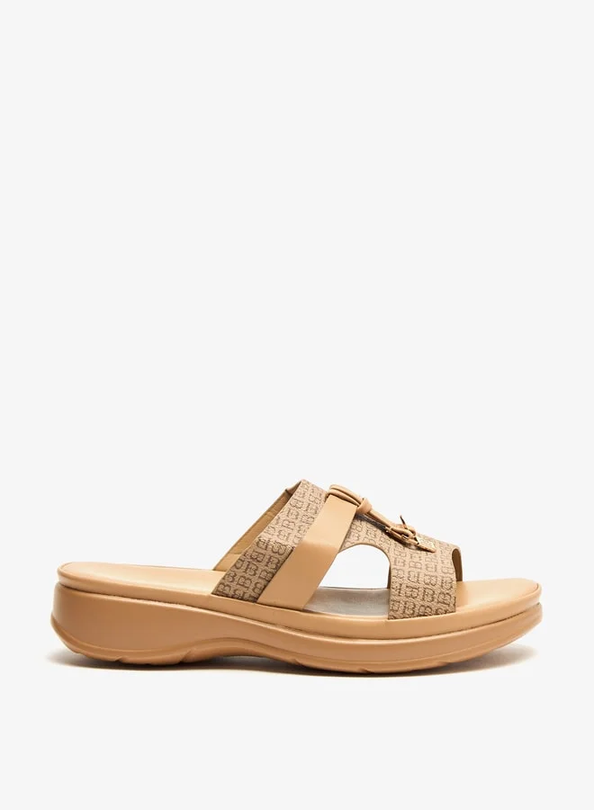 Flora Bella By Shoexpress Solid Slip-On Sandals