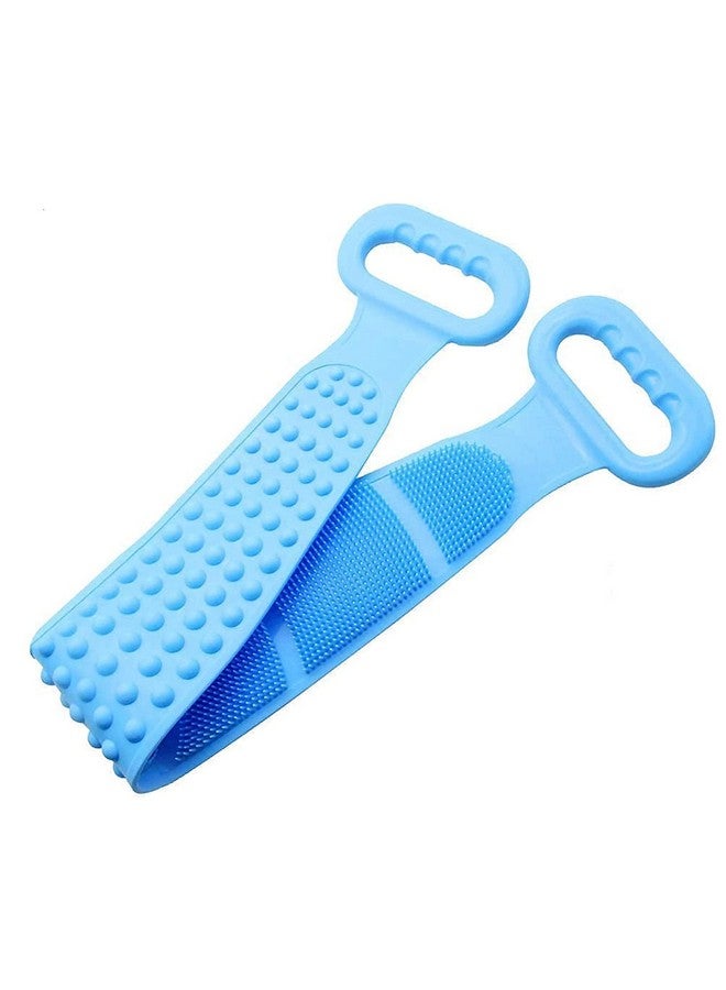 Shelzi Silicone Shower Bath Belt Back Scrubber Bath Massage Tool - Image 1