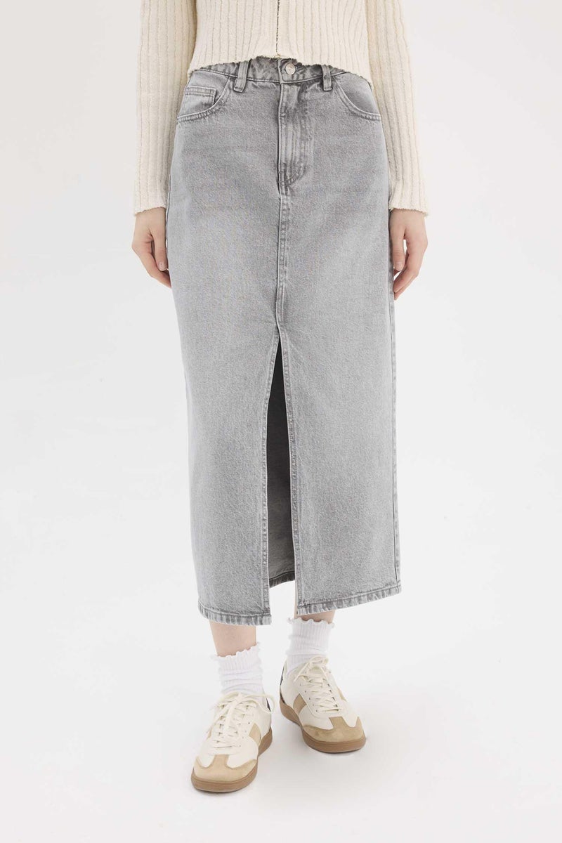 DeFacto Woman Long Fit Jean Skirt  - Image 1
