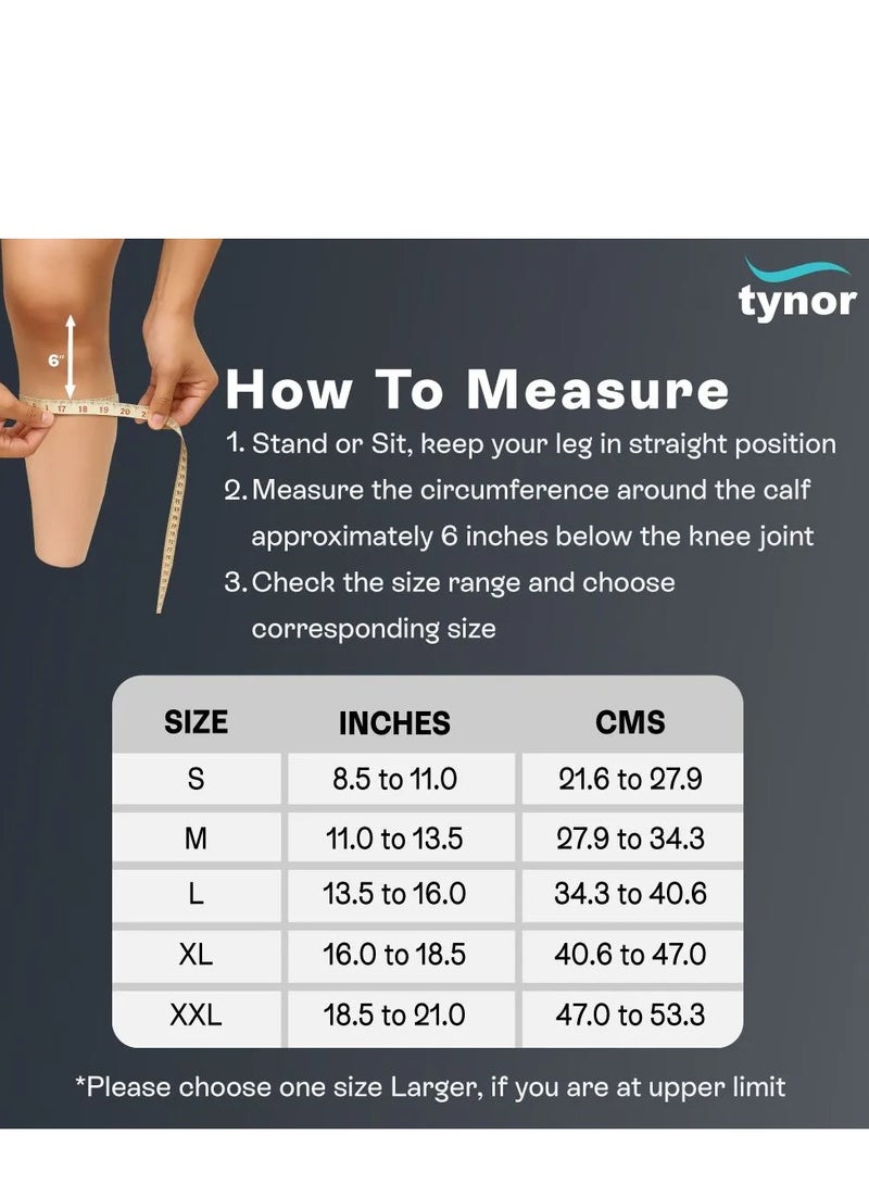 Tynor Compression Stocking Below Knee Classic (Pair) I16 - Image 4