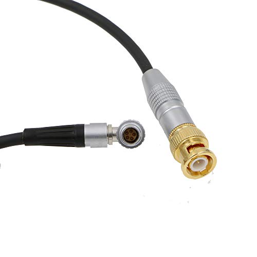 Uonecn Time Code TC Cable BNC Male to Right Angle 0B 5 Pin Male for ARRI Alexa Sound Device 39'' - Image 3