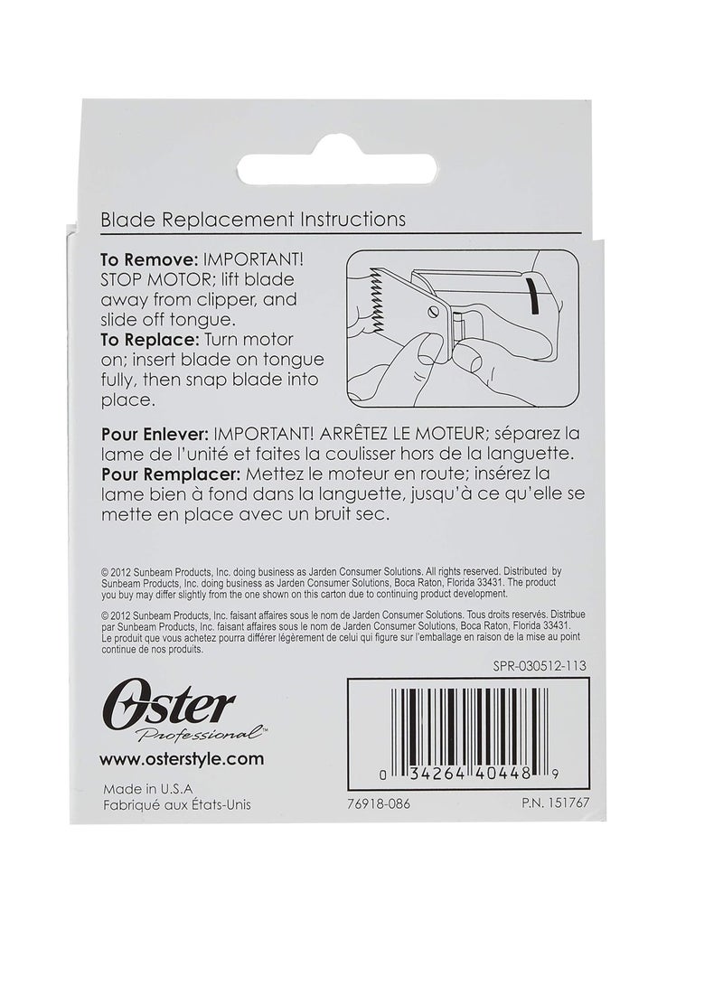 Oster Professional 76918-086 Size 1 Hair Clipper Replacement Blade 2.44 mm - Image 4