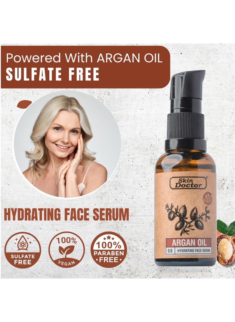 Skin Doctor Argan Oil Infused Hydrating Face Serum Skin Revitalization and Anti-Aging Formula - 30ml  - Image 2