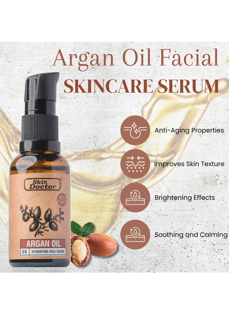 Skin Doctor Argan Oil Infused Hydrating Face Serum Skin Revitalization and Anti-Aging Formula - 30ml  - Image 4