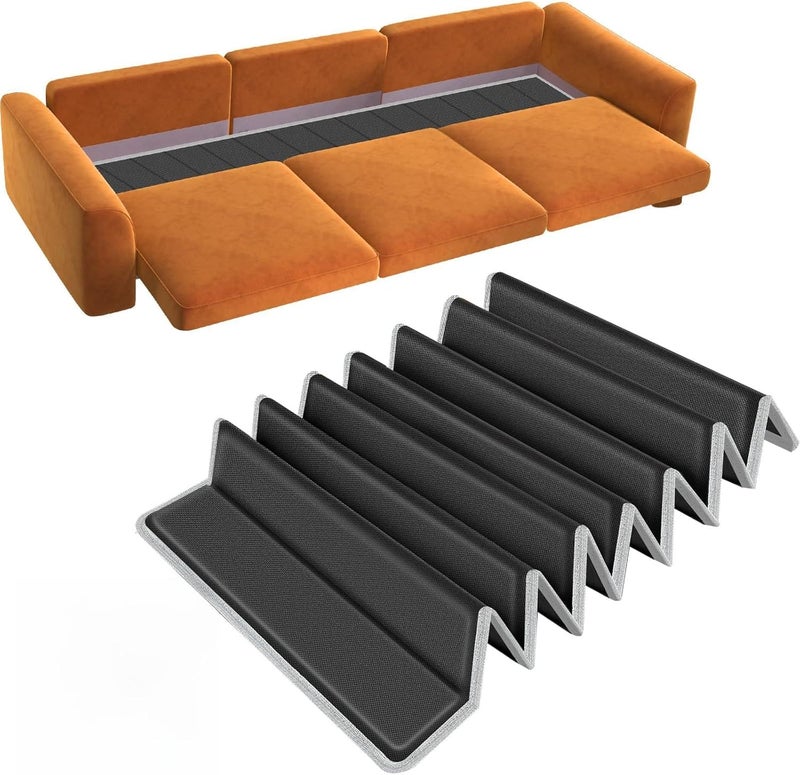 VERONLY Sofa Support Cushion for Sagging Seat, 167.5 x 43 cm, Foldable Sofa Saver Cushion, Support Board with Oxford Surface, Wooden Support Boards for Most 3-Seater Sofas (Black) - Image 1