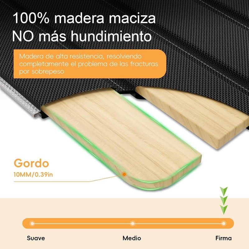 VERONLY Sofa Support Cushion for Sagging Seat, 167.5 x 43 cm, Foldable Sofa Saver Cushion, Support Board with Oxford Surface, Wooden Support Boards for Most 3-Seater Sofas (Black) - Image 4