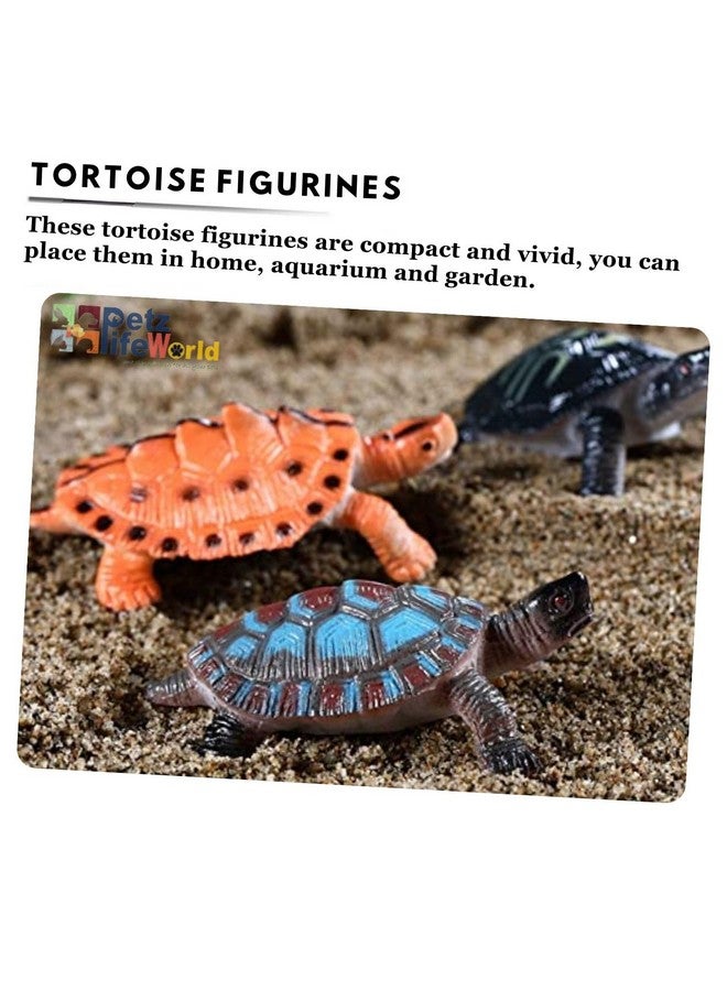 VAYINATO 5 Pcs Playful Turtle For Aquarium Fashion Ornament - Whimsical Decor Set For A Colorful Underwater Paradise (Random Color & Style) By Petzlifeworld - Image 2