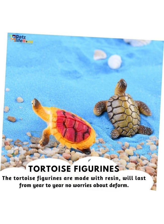 VAYINATO 5 Pcs Playful Turtle For Aquarium Fashion Ornament - Whimsical Decor Set For A Colorful Underwater Paradise (Random Color & Style) By Petzlifeworld - Image 5