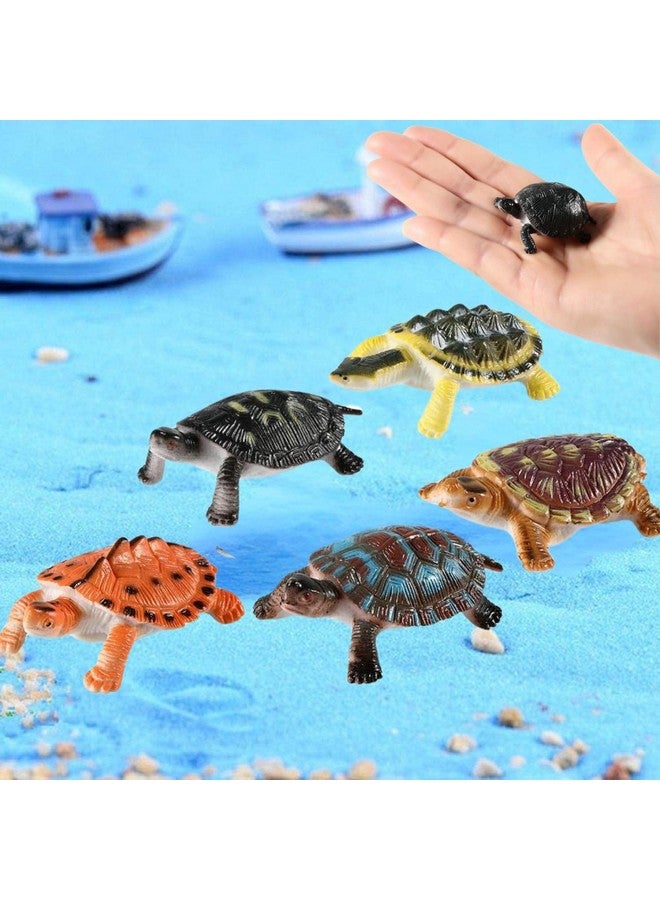 VAYINATO 5 Pcs Playful Turtle For Aquarium Fashion Ornament - Whimsical Decor Set For A Colorful Underwater Paradise (Random Color & Style) By Petzlifeworld - Image 1