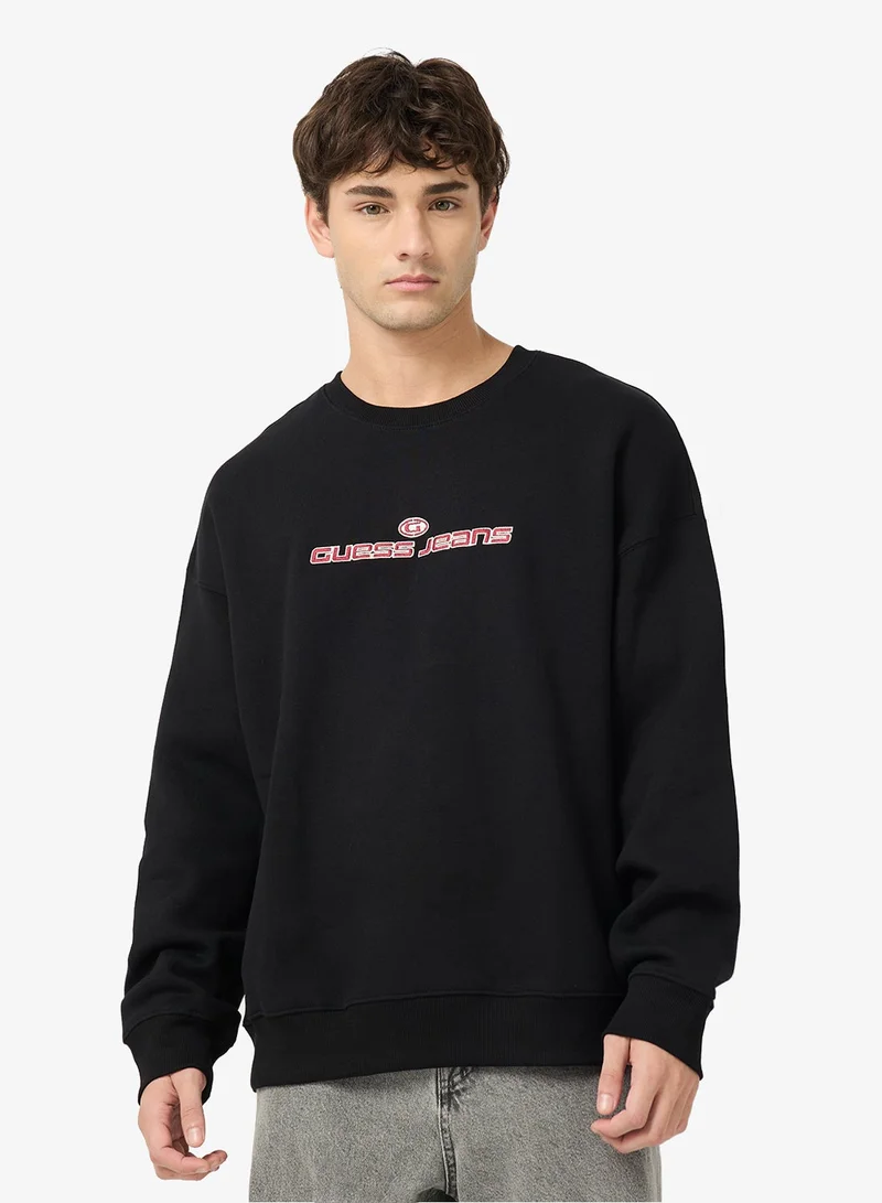 GUESS Logo Crew Neck Sweatshirt