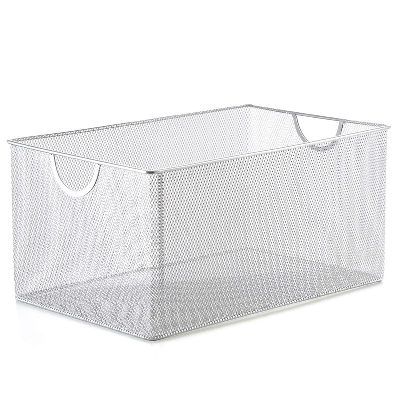 YBM HOME سلة تخزين شبكية مفتوحة من YBM Home 2321 - Image 3