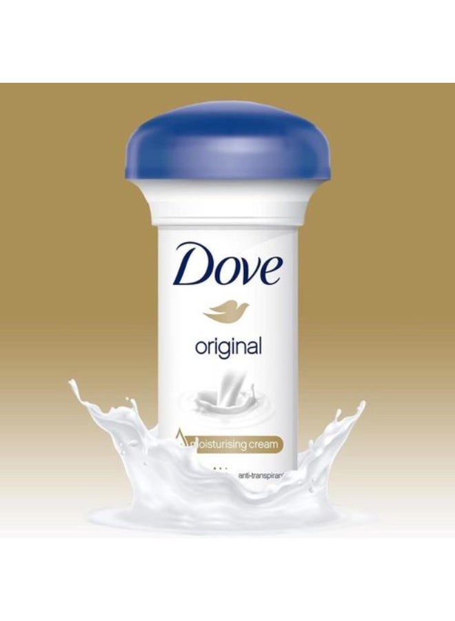دوف مزيل عرق كريمي مرطب مضاد للتعرق بتصميم على شكل مشروم أبيض 50ملليلتر - Image 1