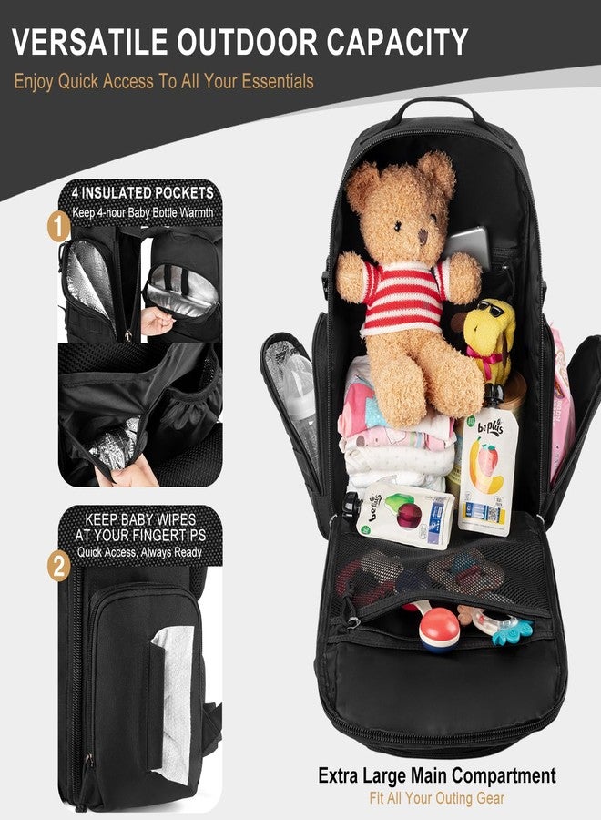 MIRACOL Diaper Bag Backpack for Dad: 40L XL Capacity Fits 1-3 Days Trip - Military Style with Daddy Patch for Active Dads - Ideal Gift for New Fathers & Husbands - Image 3