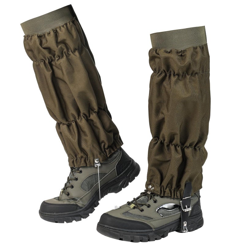 Uponauot Thicken Oxford Snake Gaiters Snake Bite Protection Gator for Lower Legs Boot Gaiters for Hiking Waterproof Hunting Boot Snow Boot Cover Adjustable Leg Gaiters for Men and Women - Image 1