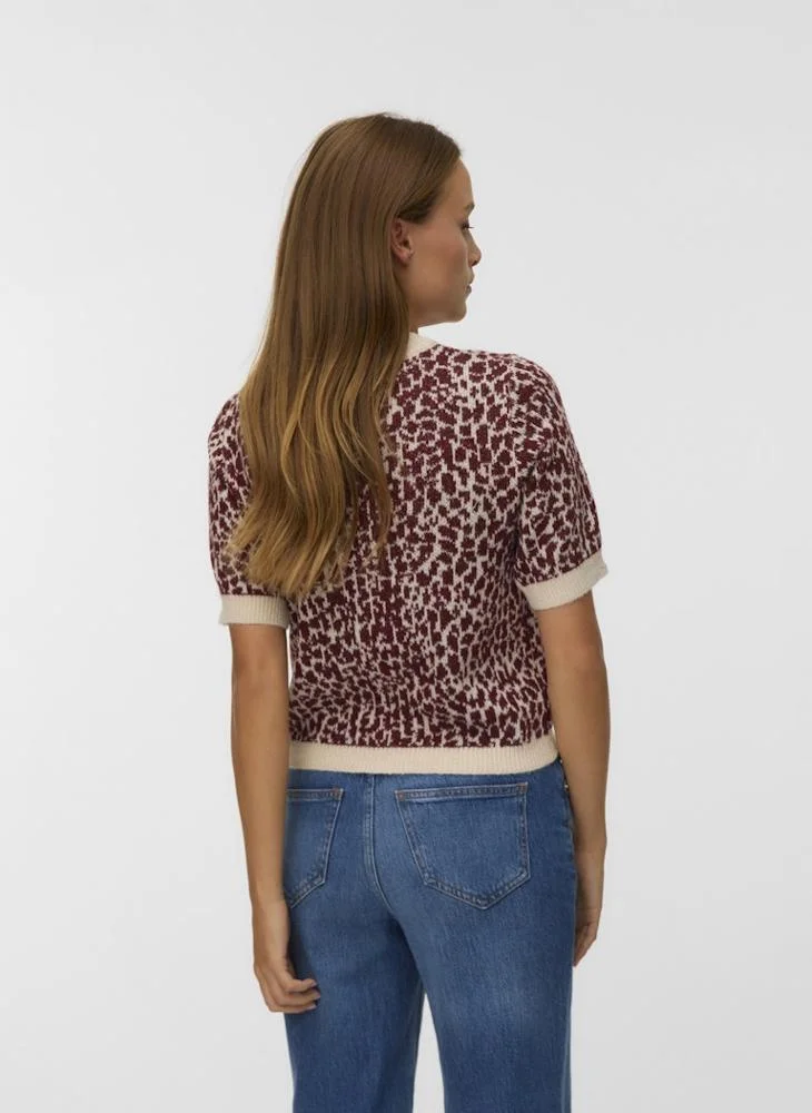 VERO MODA Jacquard print sweater