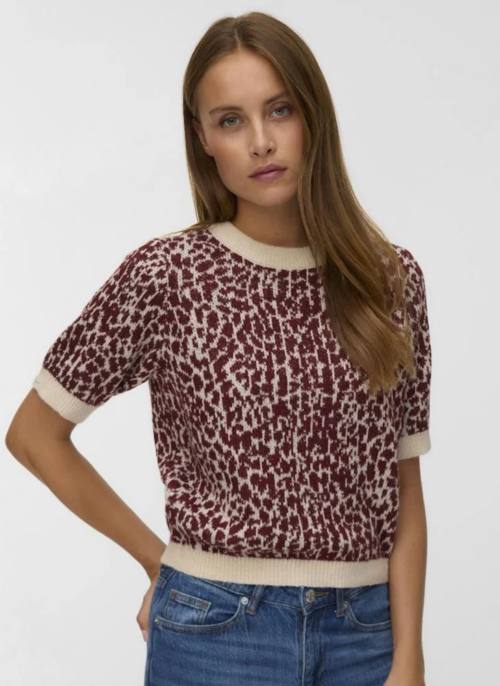 VERO MODA Jacquard print sweater