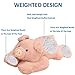 Hronsa Weighted Stuffed Animals 295in 62lbs Weighted Pig Stuffed Animal Toy Cute Pink Pig Plush Pillow for Adults Boys Girls - Image 4