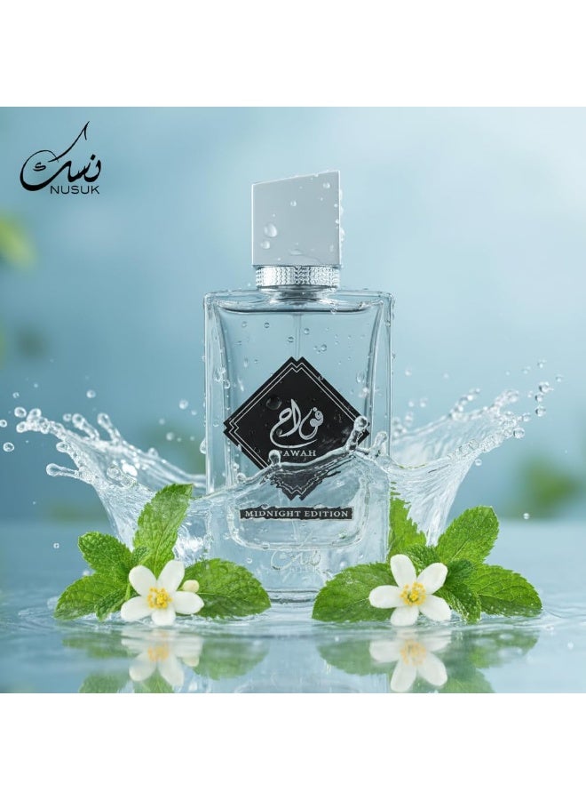 Nusuk Fawah Midnight For Men Eau De Parfum 80ML - Image 4