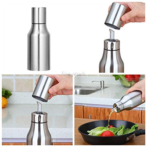 SEASPIRIT Olive Oil Dispenser Bottle Oil Pourer Dispensing Bottles Stainless Steel Olive Oil Dispenser Leakproof Kitchen Oil Vinegar Cruet 1200 ML Pack OF01 - Image 4