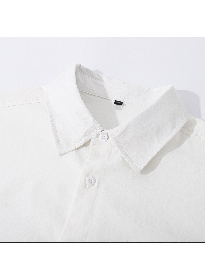 FOLUNSI Men's Summer Two-piece Business Casual Set - Light Luxury Loose Comfortable Pants And Shirt Outfit - Image 3