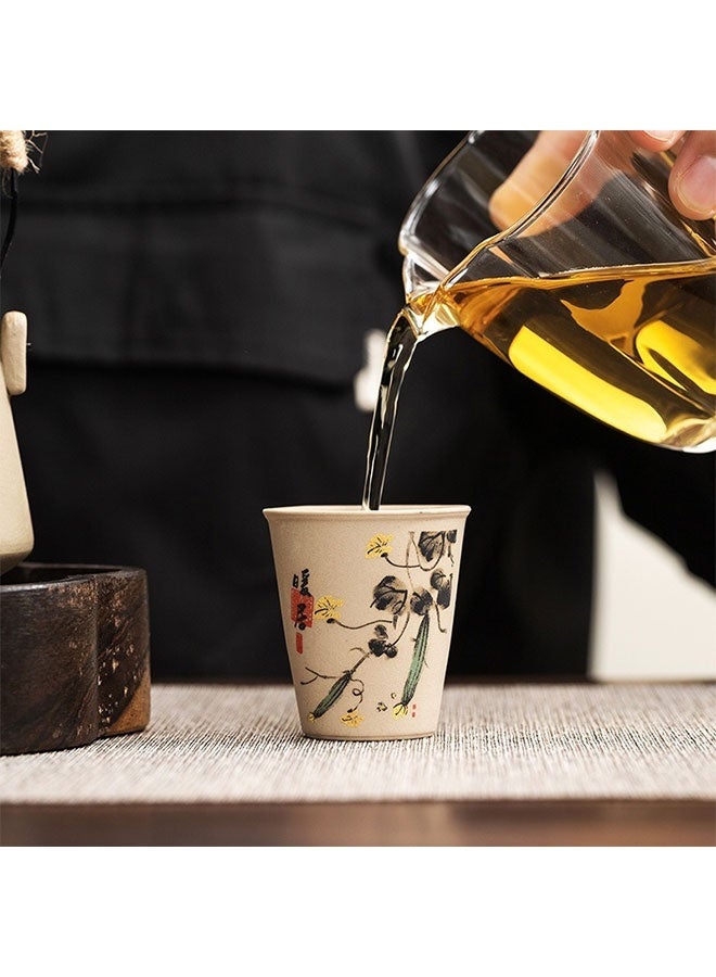 وايينيي مجموعة اقتصادية من 8 أكواب قهوة خزفية (45 مل) - زهور مطبوعة آلياً بتغليف كرتوني واقي - Image 4