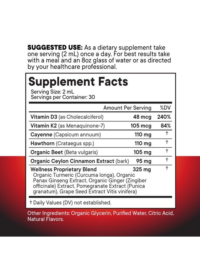 New Age Cayenne Pepper Supplement Liquid Drops + Hawthorn Berry, Vitamin D3 K2 Beet Root Powder, Ceylon Cinnamon, Turmeric Curcumin, Organic Panax Ginseng - 4oz - Image 5