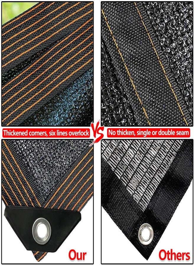QLOFEI 4x8 FT Shade Cloth with Grommets, 90% Sun Shades Outdoor Patio Mesh Tarp, Easier to Hang Shade Neting Cover -for Garden Greenhouse Pergola Lawn Kennel Pool Chicken Coop Shade Sail - Image 5