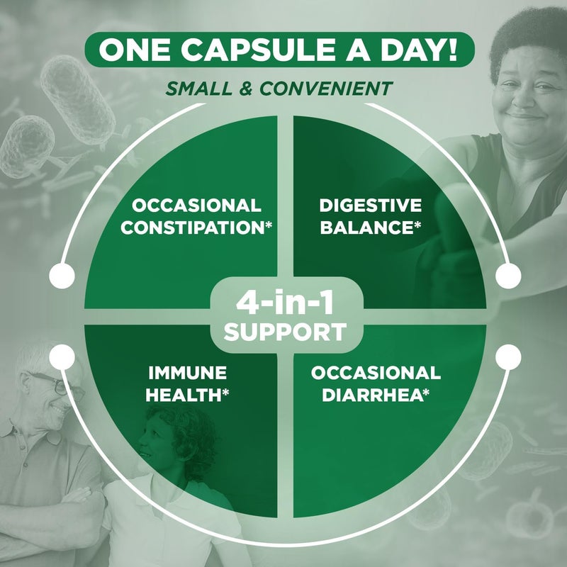 Vital Planet  Vital Flora Adults Over 50 Daily Probiotic 60 Billion CFU 60 Diverse Strains 7 Organic Prebiotics Immune Support Gas Digestive Health Probiotics for Women and Men 30 Capsules - Image 3