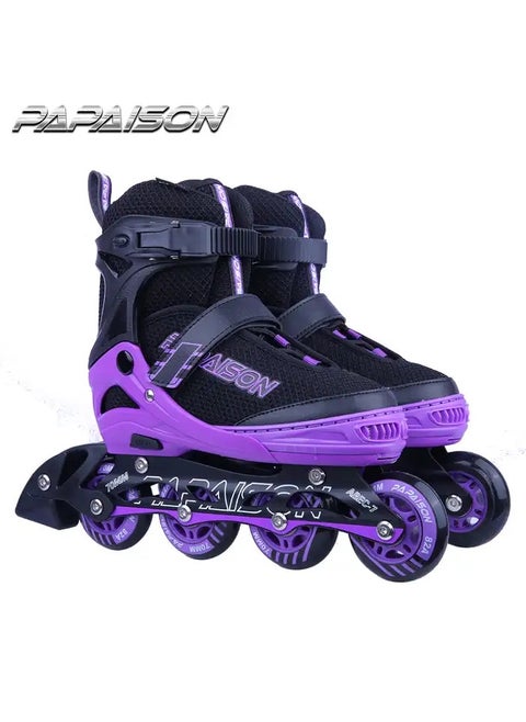 Papaison Adjustable Inline Skates with Light Up Wheels