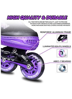 PAPAISON Papaison Adjustable Inline Skates with Light Up Wheels  - Image 3