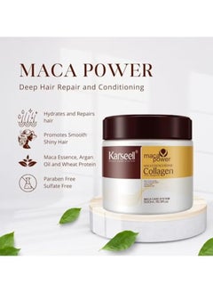 Karseell Collagen Maca Hair Essence Repair For Dry Damaged Hair 500ml  - Image 3