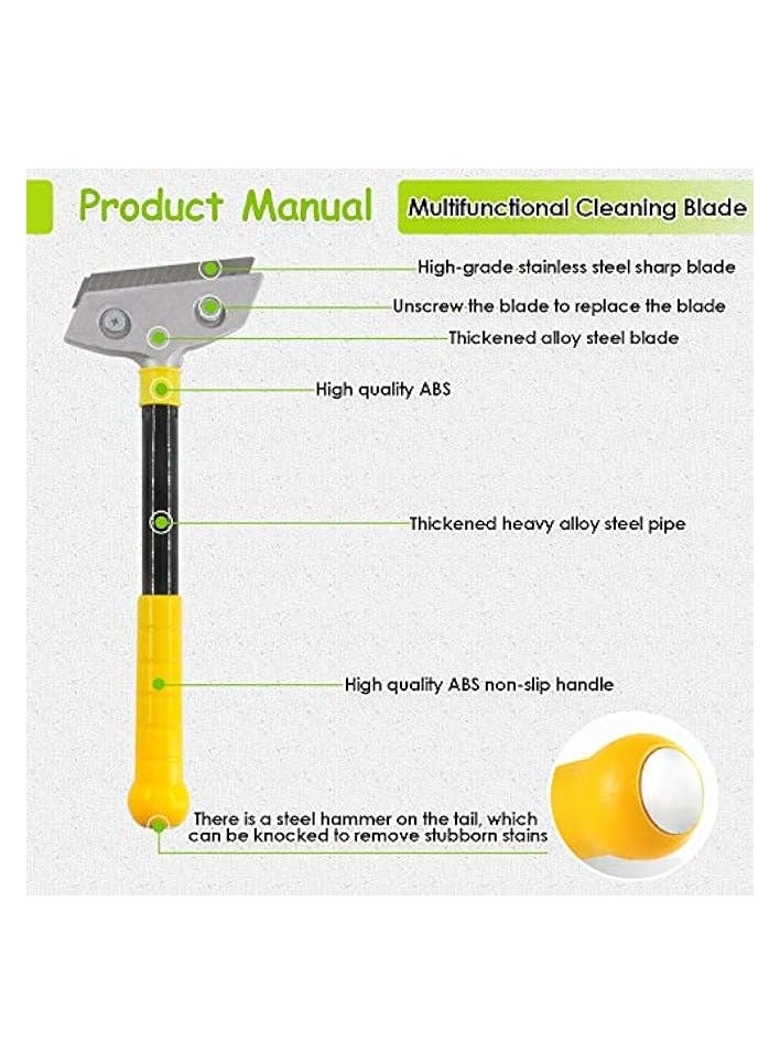 PROMASS 23 Pieces Stainnless Steel Putty Knife Scrapers 2/3/4/5 inch & Chip Paint Brushes Assortment Kit, Spackle Knife for Drywall Spackle & Mud, Plaster Sc Paint, Decals, and Wallpaper  - Image 3