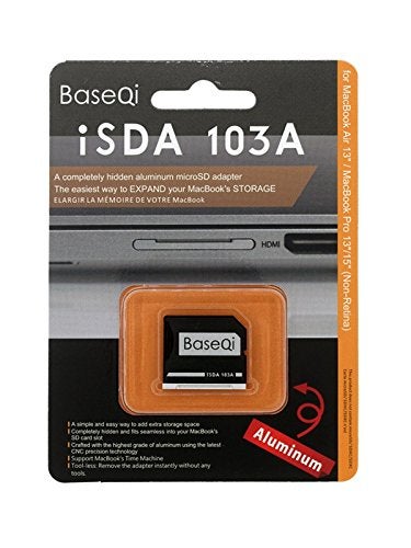 BaseQi Aluminum microSD Adapter for MacBook Air 13" and MacBook Pro 13"/15" (Non-Retina) Models - Image 4
